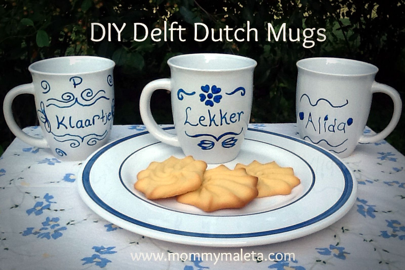 Holland Craft DIY Delft Dutch Mugs