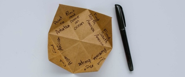 Origami Fortune Teller What To Write Inside Jadwal Bus